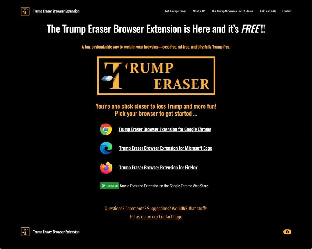 www.trumperaser.com
Trump Eraser Home Page